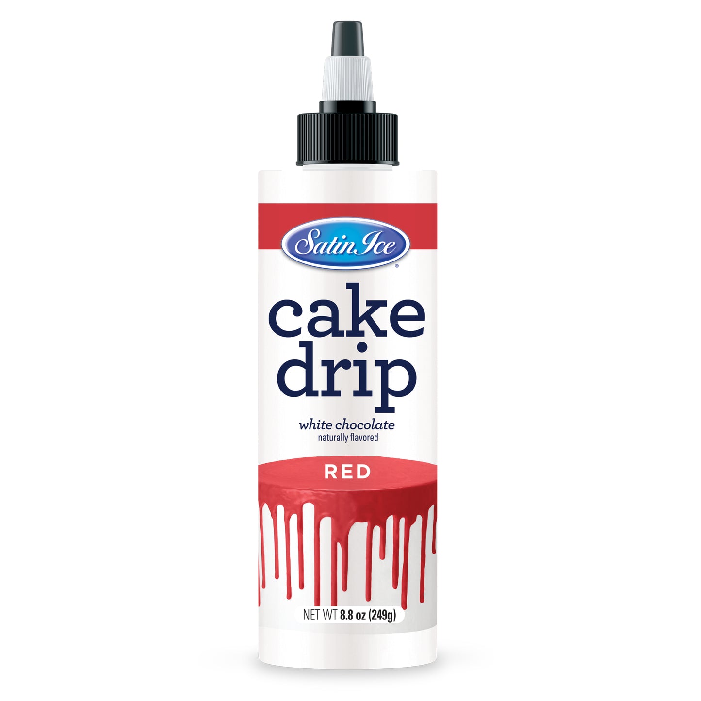 Satin Ice Red Cake Drip - 8.8 oz Bottle