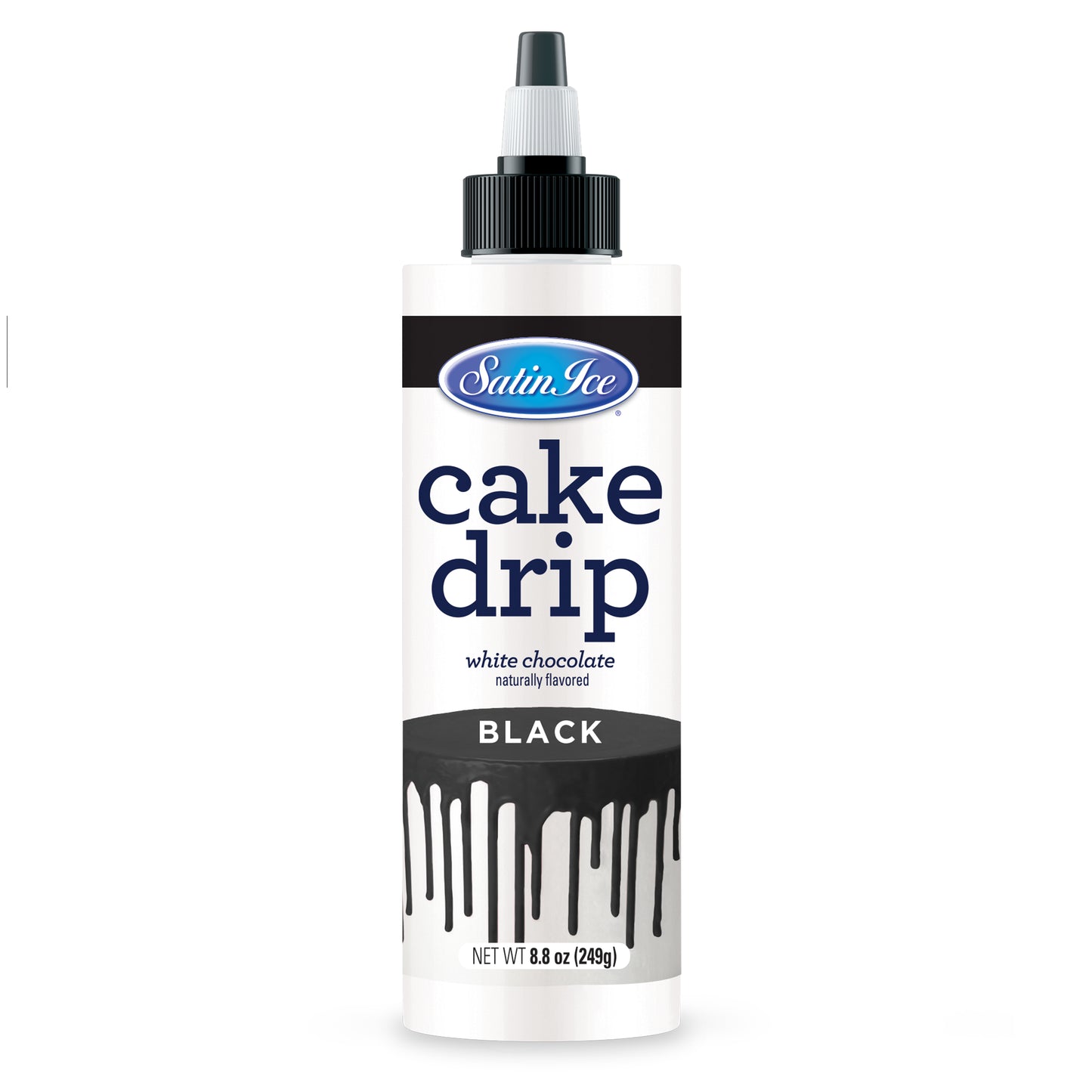 Satin Ice Black Cake Drip - 8.8 oz Bottle