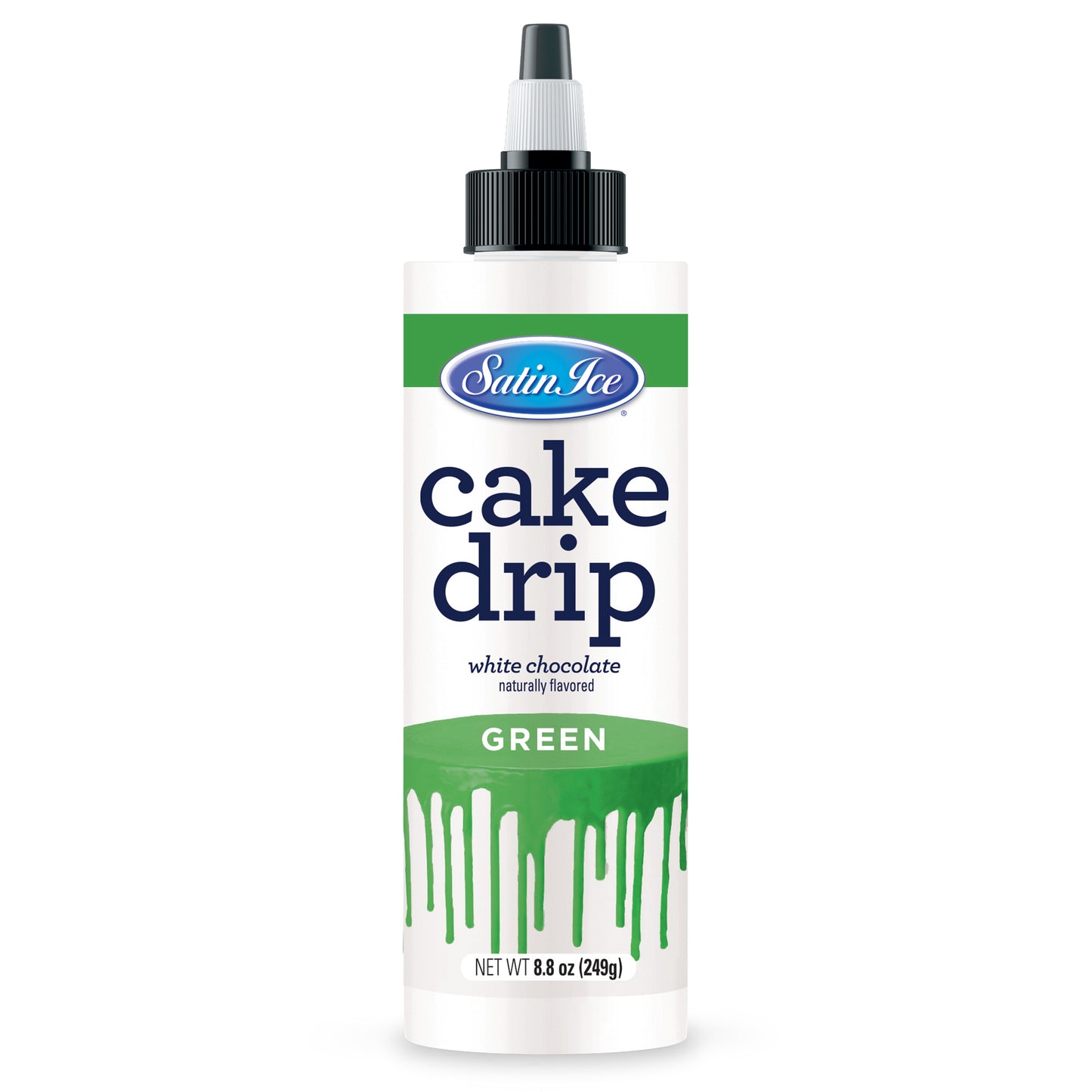 Satin Ice Green Cake Drip - 8.8 oz Bottle