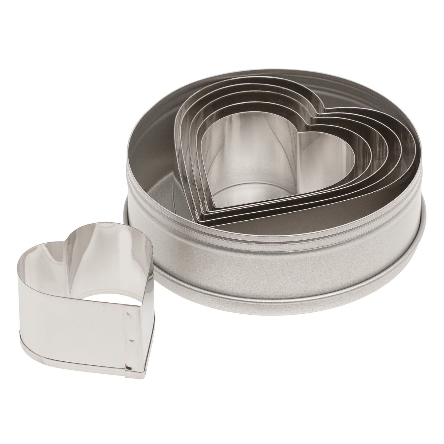 Ateco Stainless Steel Heart Cutter Set