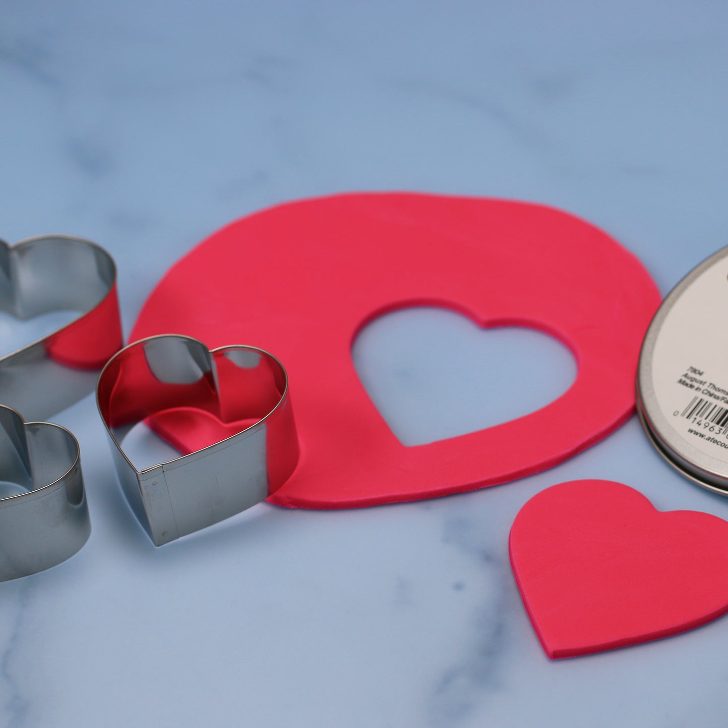 Ateco Stainless Steel Heart Cutter Set