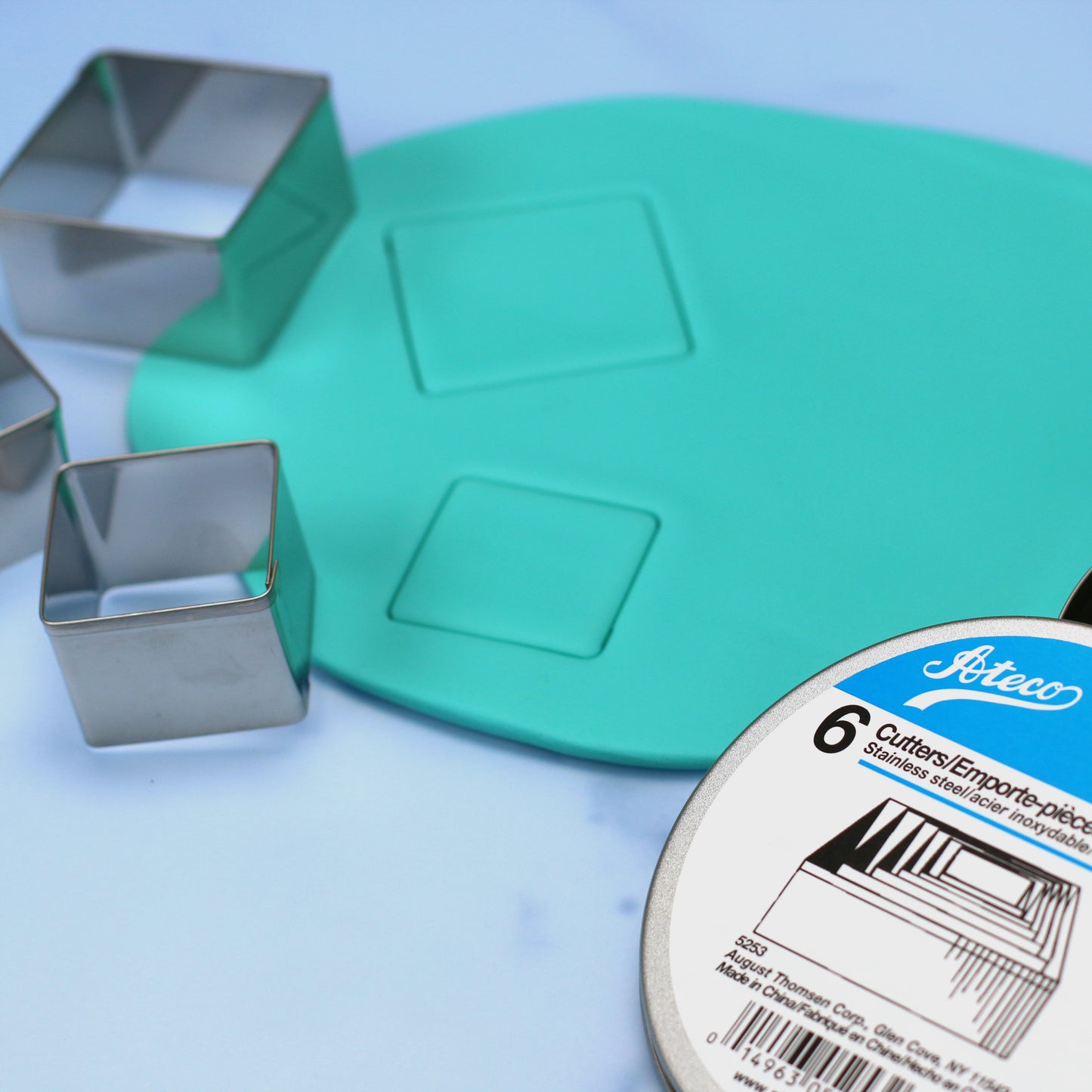Ateco Stainless Steel Square Cutter Set