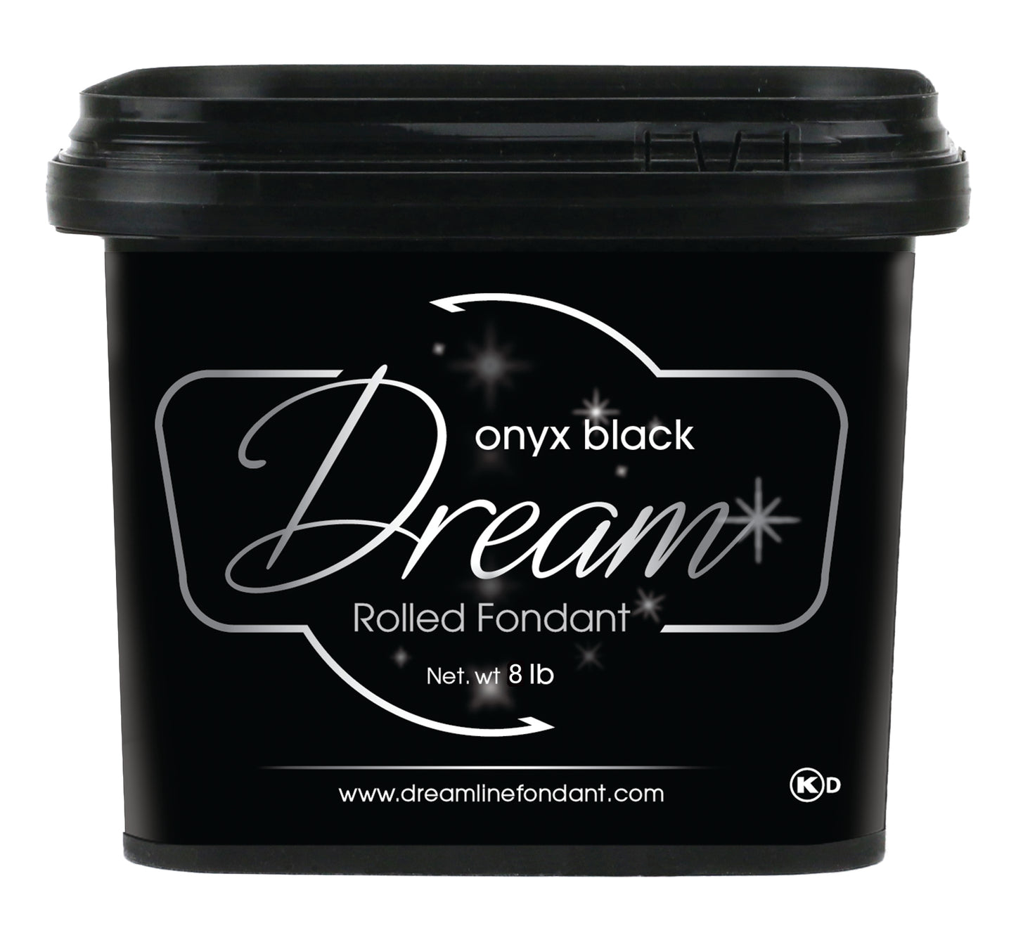 Dream Chocolate Fondant - Onyx Black 8 lb Pail