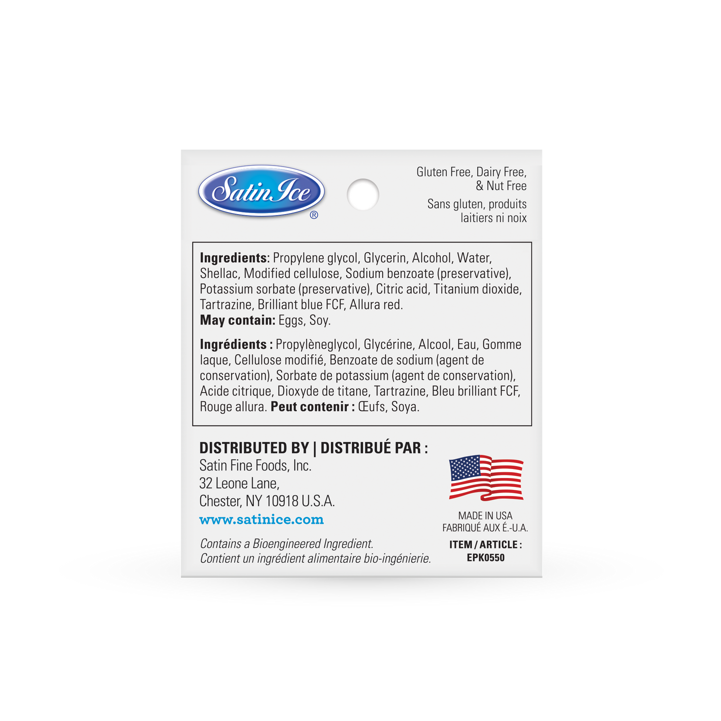 Satin Ice Primary Edible Paint, 5 Count Kit