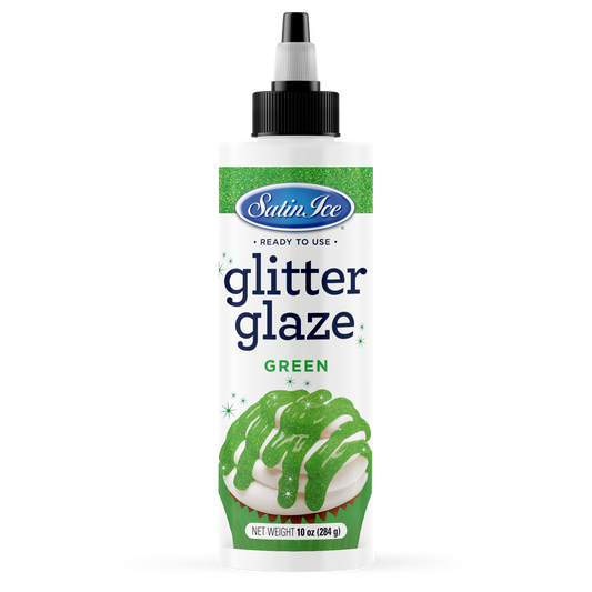 Satin Ice Green Glitter Glaze - 10oz Bottle