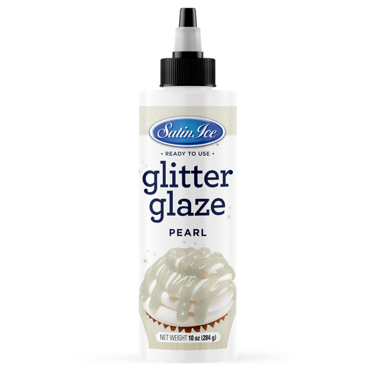 Satin Ice Pearl Glitter Glaze - 10oz Bottle