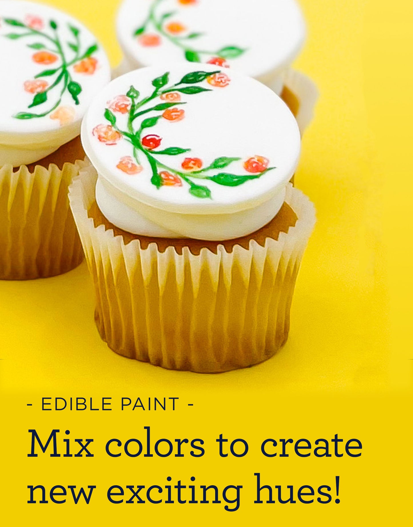 Satin Ice Metallic Edible Paint, 5 Count Kit