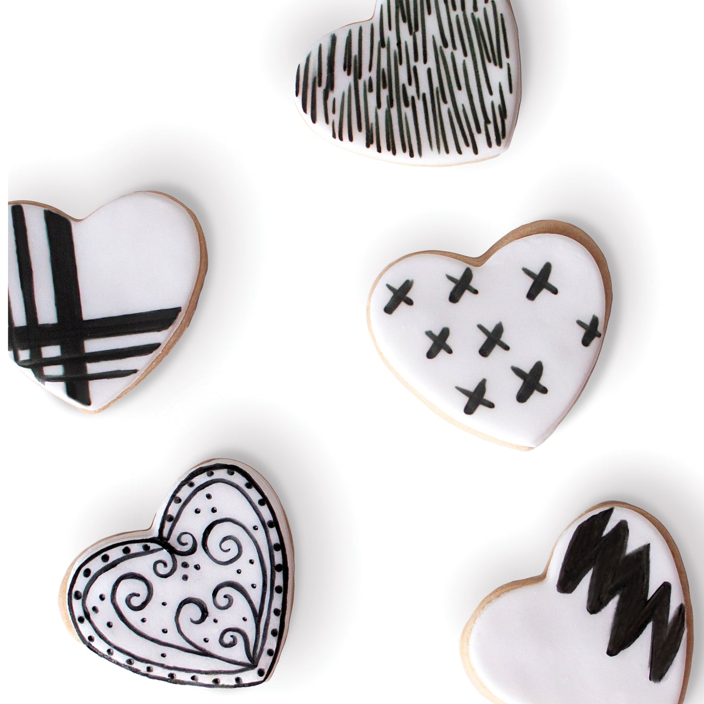 Satin Ice Food Color Markers, Black Fine & Bold Tip Set