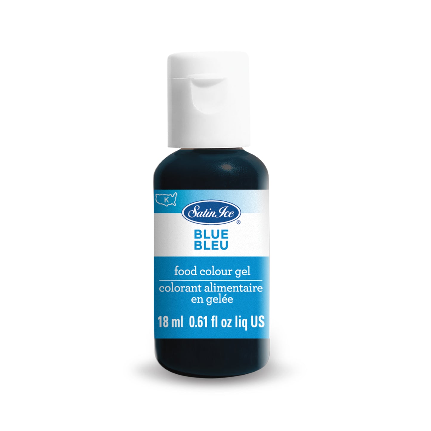 Satin Ice Food Color Gel, Blue Individual 0.61 fl oz Bottle