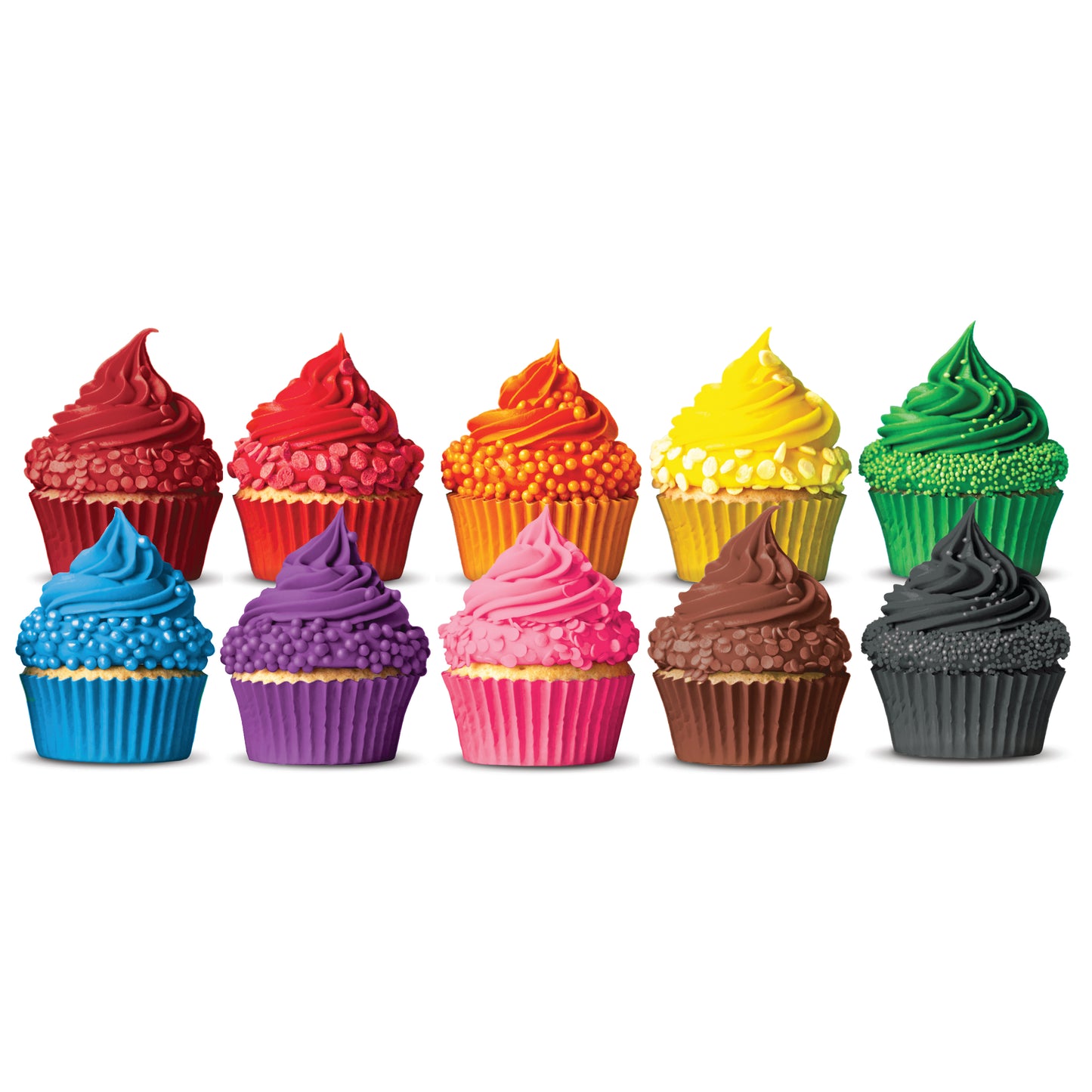 Satin Ice Food Color Gel, 10 Count Kit