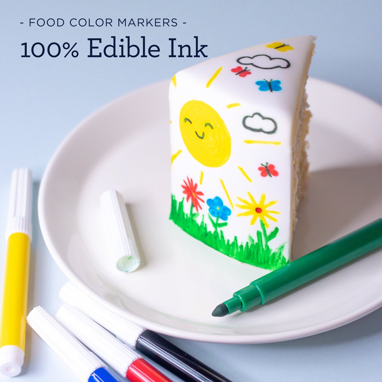 Satin Ice Food Color Markers, Primary Bold Tip