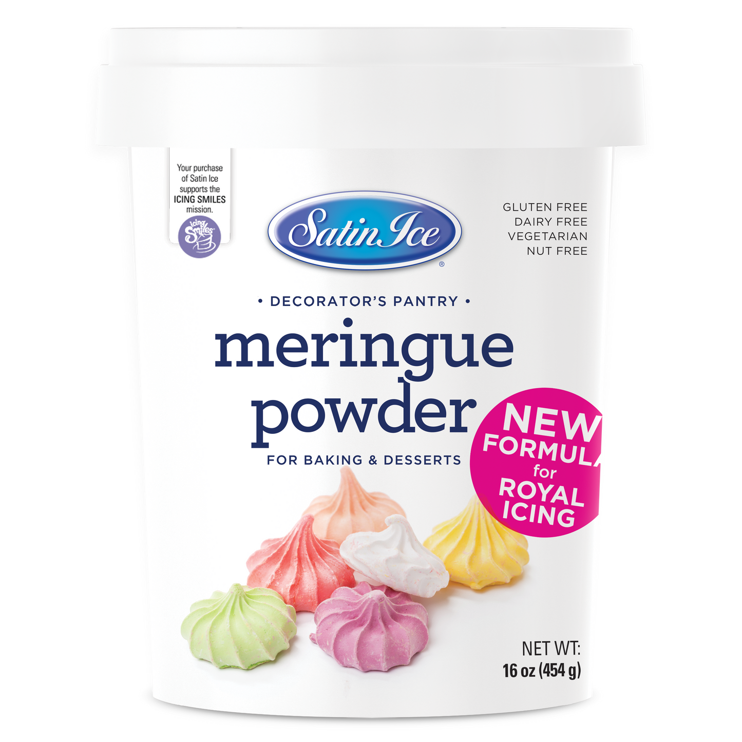 Satin Ice Meringue Powder - 16 oz