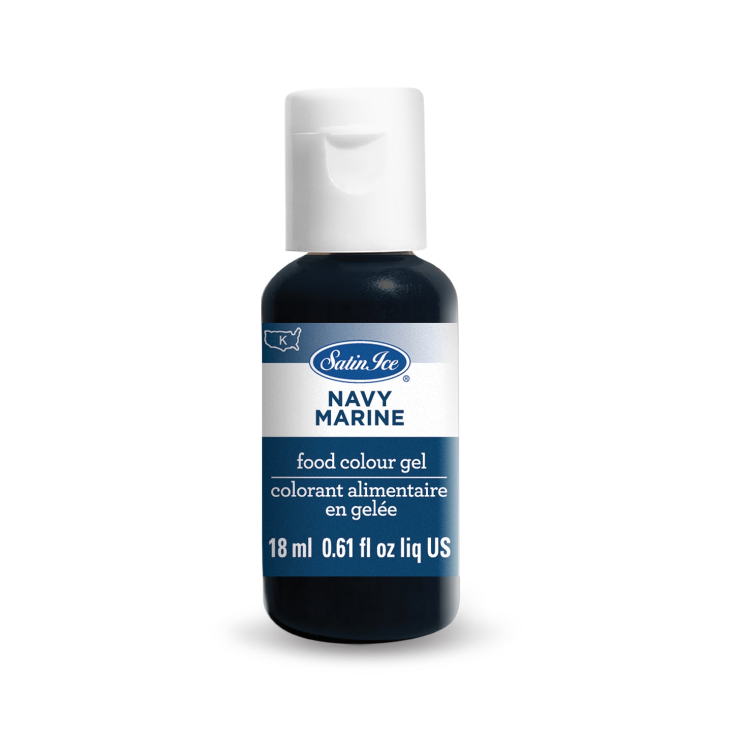 Satin Ice Food Color Gel, Navy Individual 0.61 fl oz Bottle