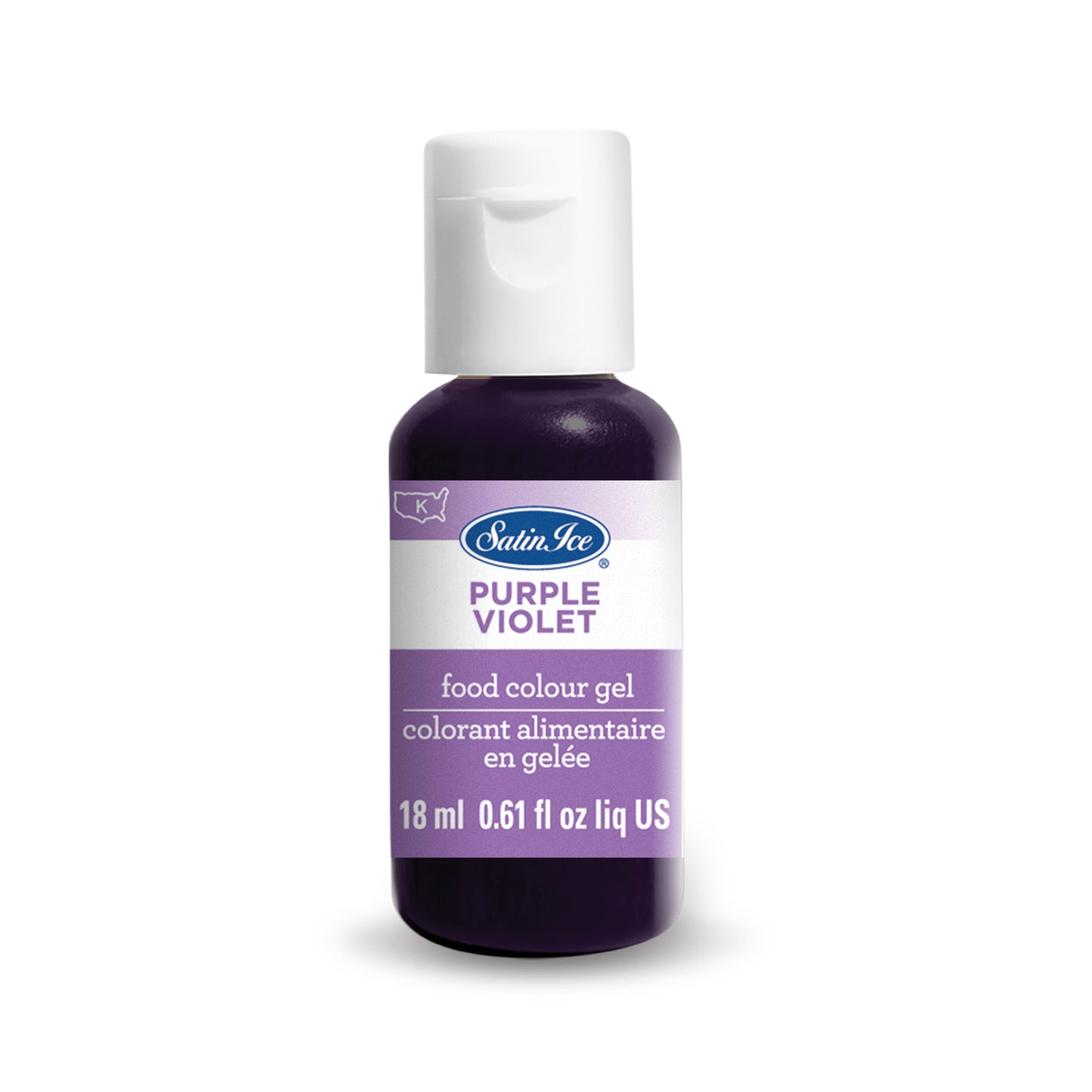 Satin Ice Food Color Gel, Purple Individual 0.61 fl oz Bottle