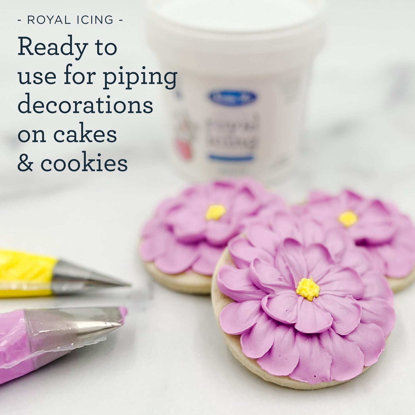 Satin Ice Ready to Use Royal Icing - 14oz Pail