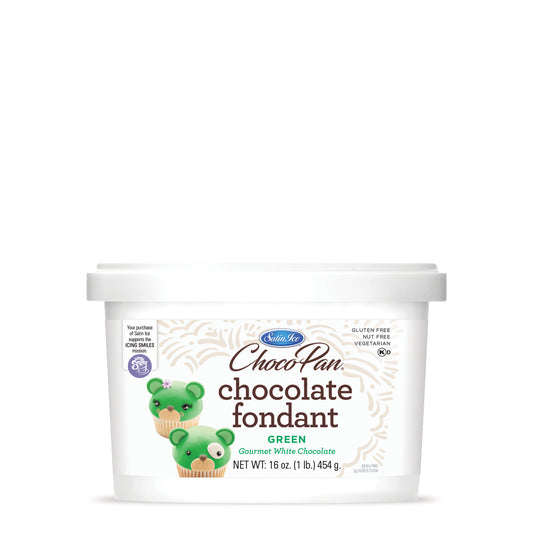 ChocoPan Green Chocolate Fondant - 1 lb. Pail - Satin Ice