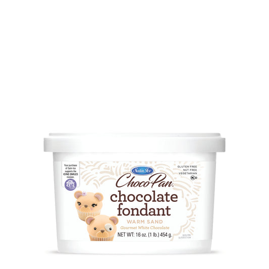 ChocoPan Warm Sand Chocolate Fondant - 1 lb. Pail - Satin Ice
