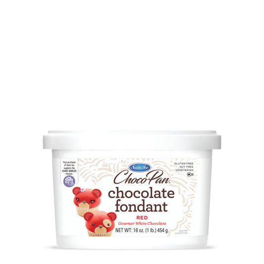 ChocoPan Red Chocolate Fondant - 1 lb. Pail - Satin Ice