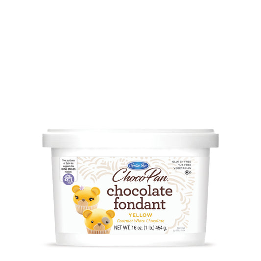 ChocoPan Yellow Chocolate Fondant - 1 lb. Pail - Satin Ice