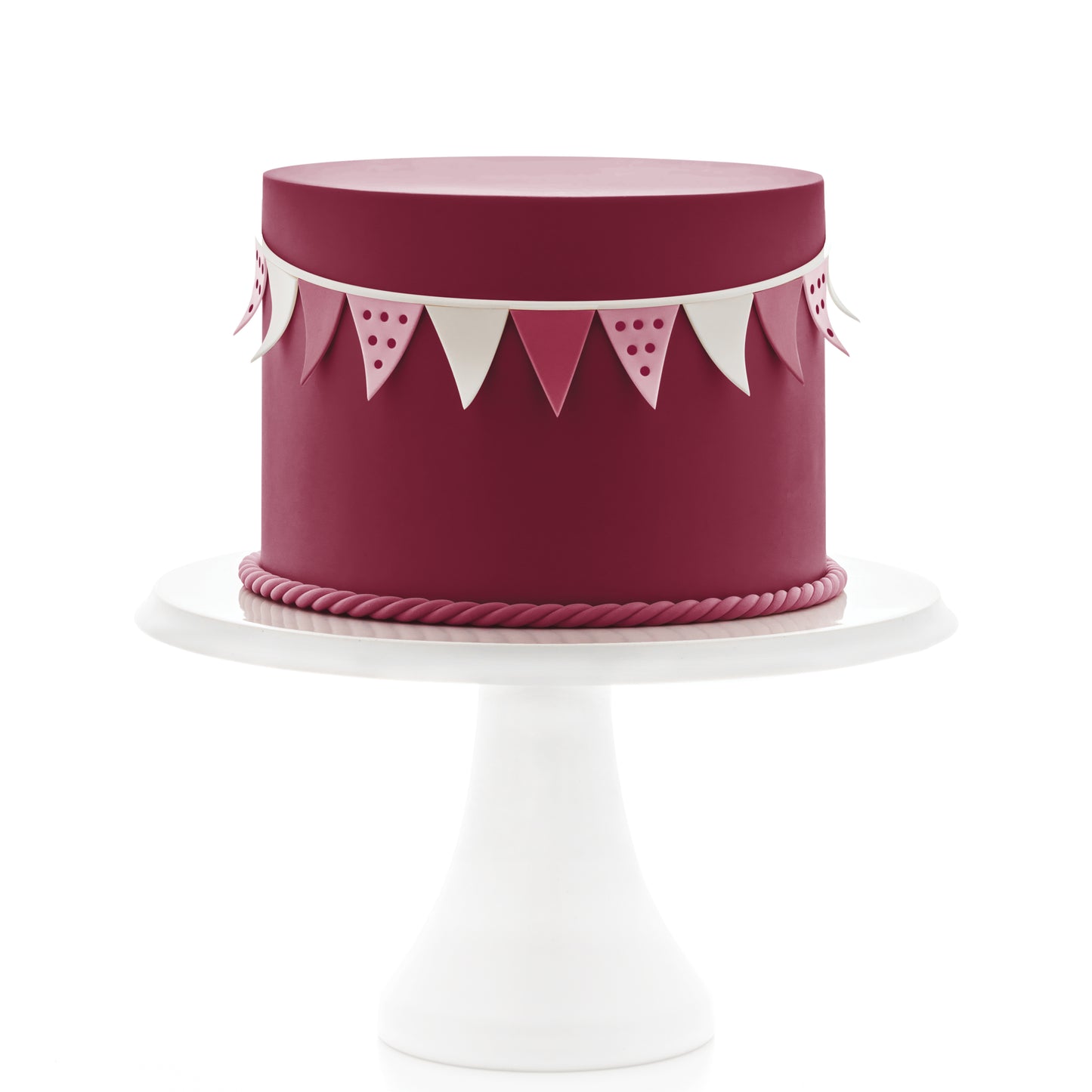 Satin Ice Vanilla Burgundy Fondant - 2 lb. Pail - Satin Ice
