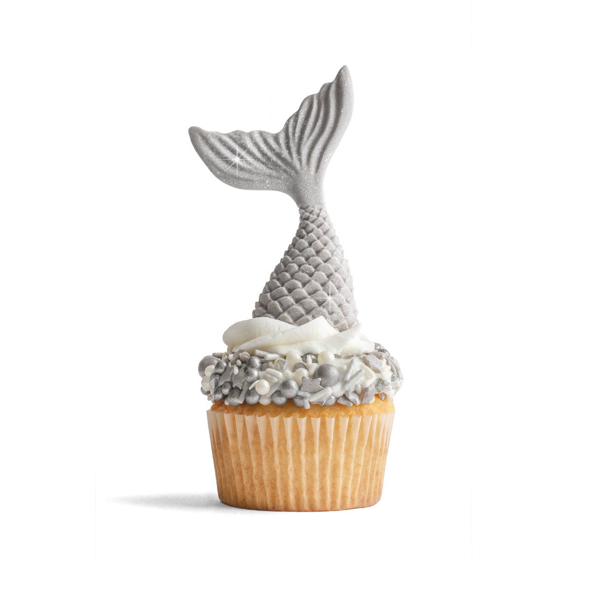 Satin Ice Vanilla Silver Shimmer Fondant - 1lb. Pail - Satin Ice
