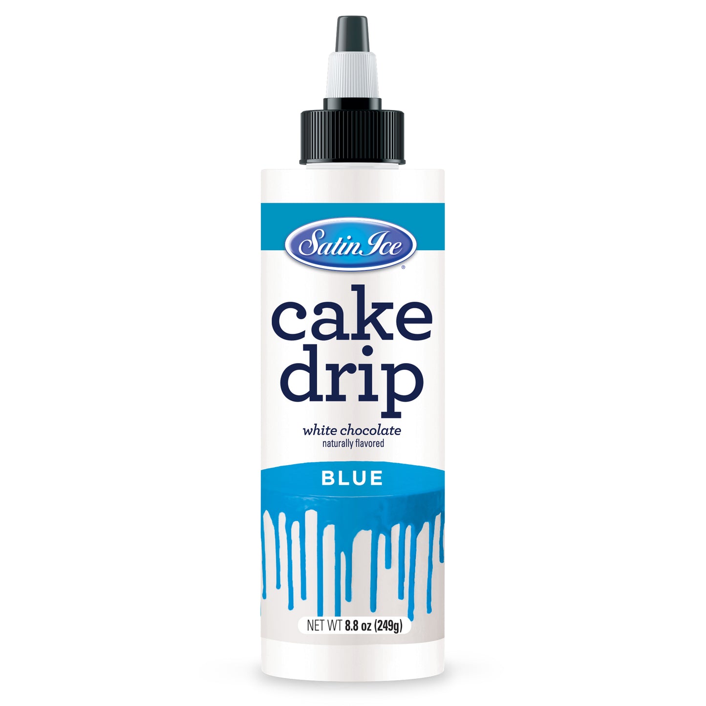 Satin Ice Blue Cake Drip - 8.8 oz Bottle