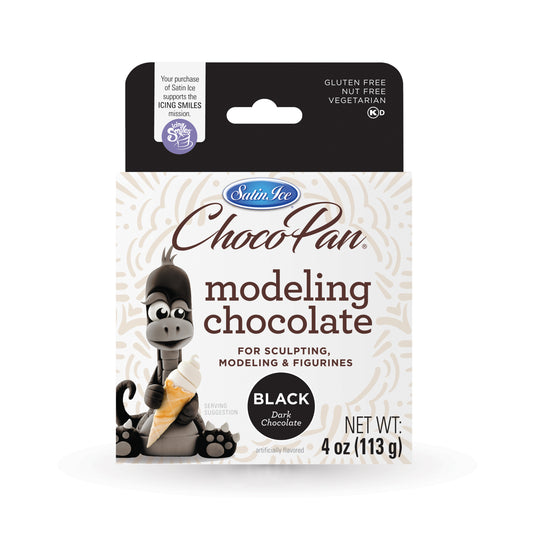 ChocoPan by Satin Ice Black Modeling Chocolate - 4 oz Box