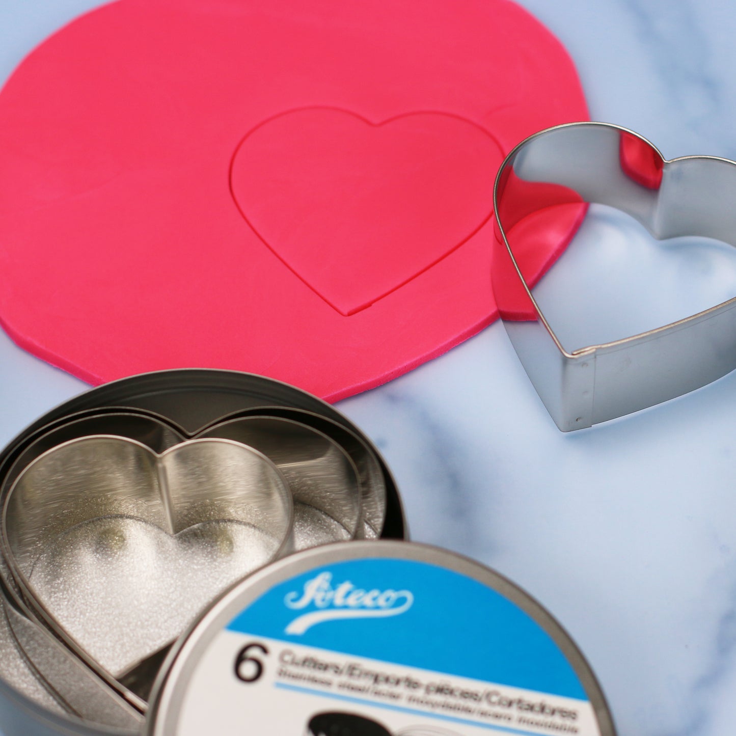 Ateco Stainless Steel Heart Cutter Set