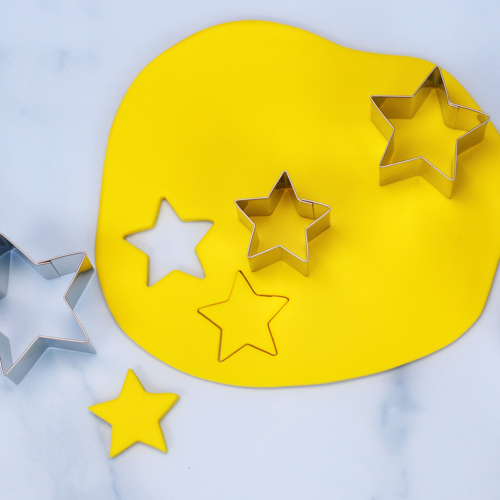 Ateco Stainless Steel Star Cutter Set Satin Ice