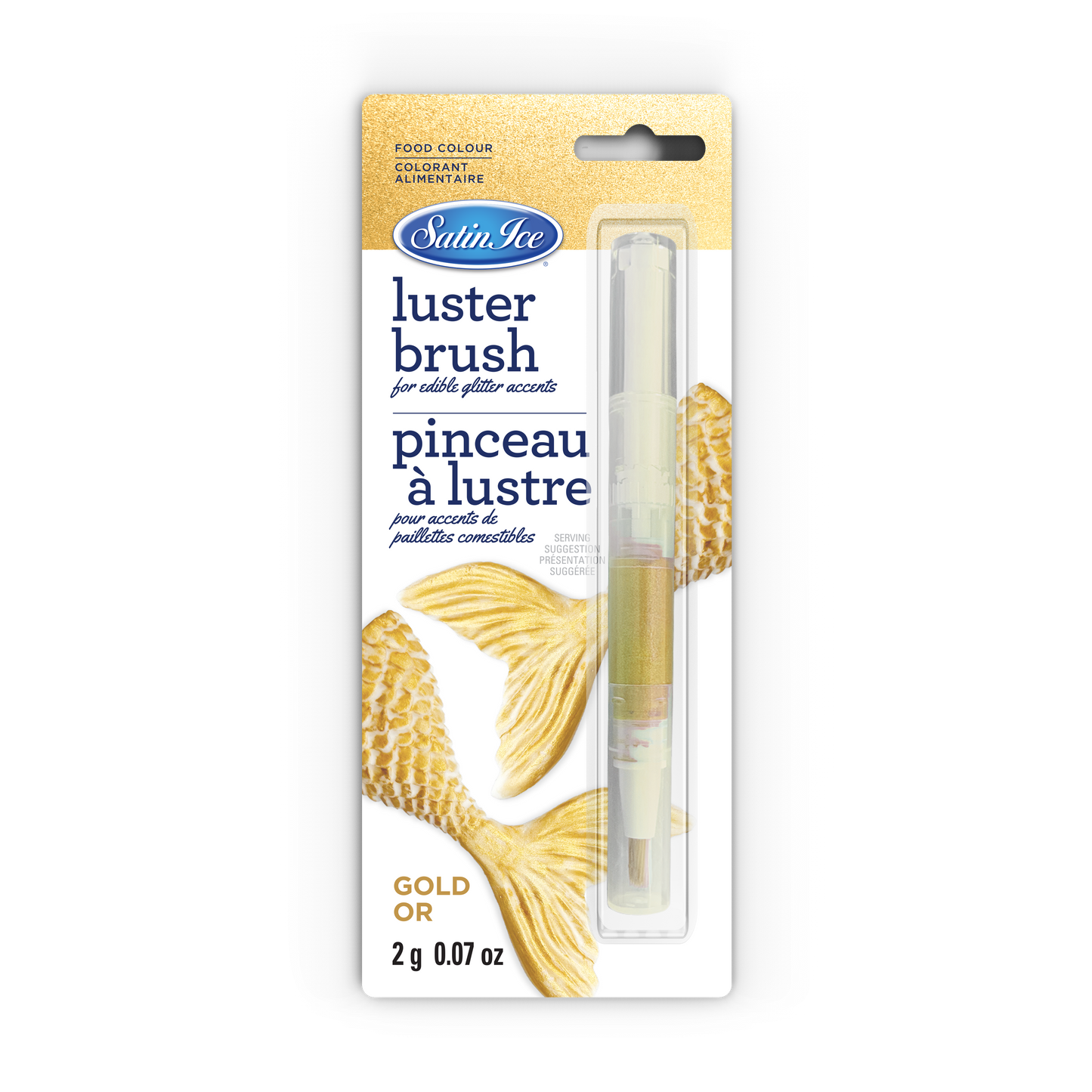 Satin Ice Gold Luster Brush