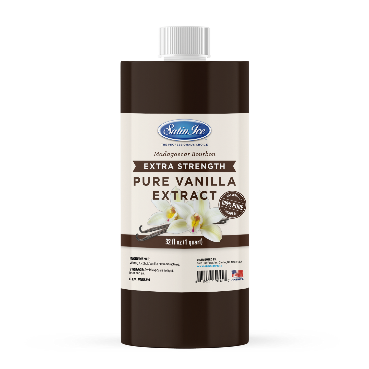 Extra Strength Madagascar Bourbon Pure Vanilla Extract - 32 fl oz