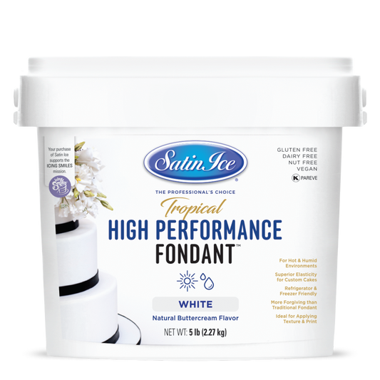 Satin Ice Tropical High Performance Fondant - 5 lb Pail