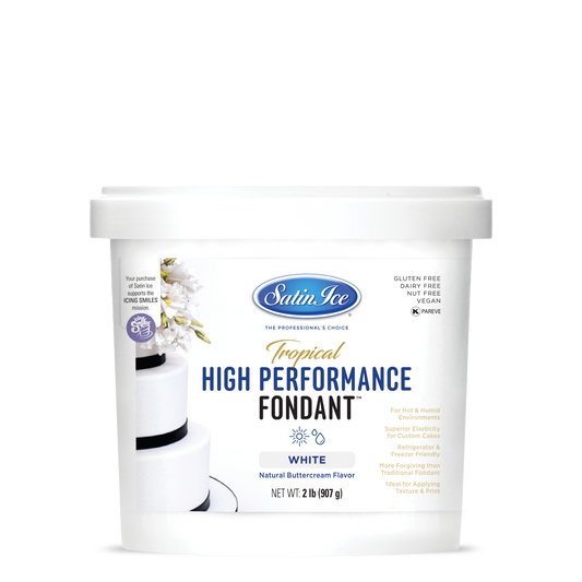 Satin Ice Tropical High Performance Fondant - 2 lb Pail