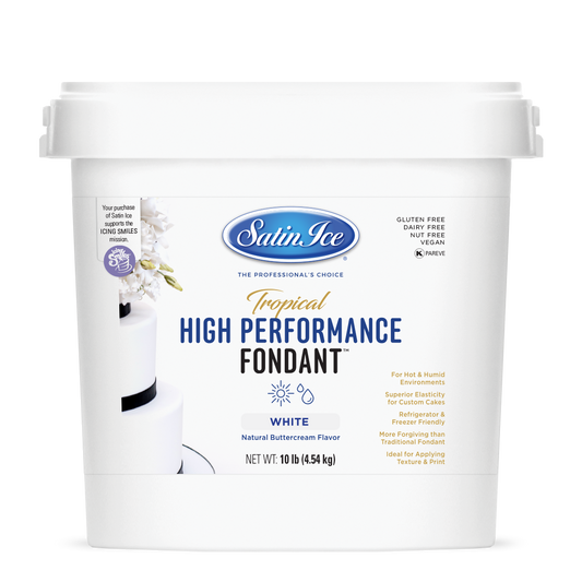 Satin Ice Tropical High Performance Fondant - 10 lb Pail