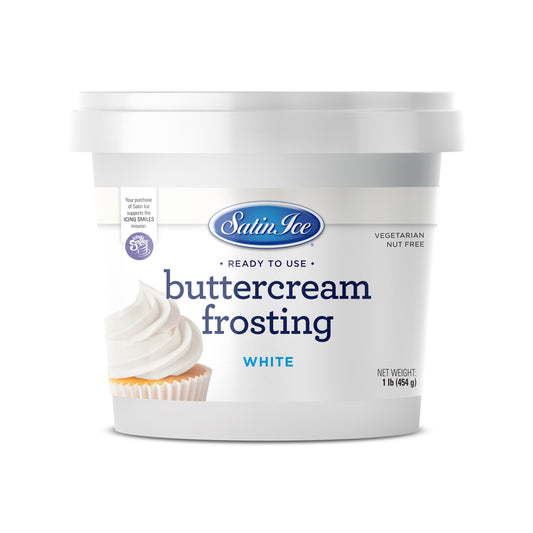 Satin Ice Ready to Use White Buttercream Frosting - 1 lb Pail