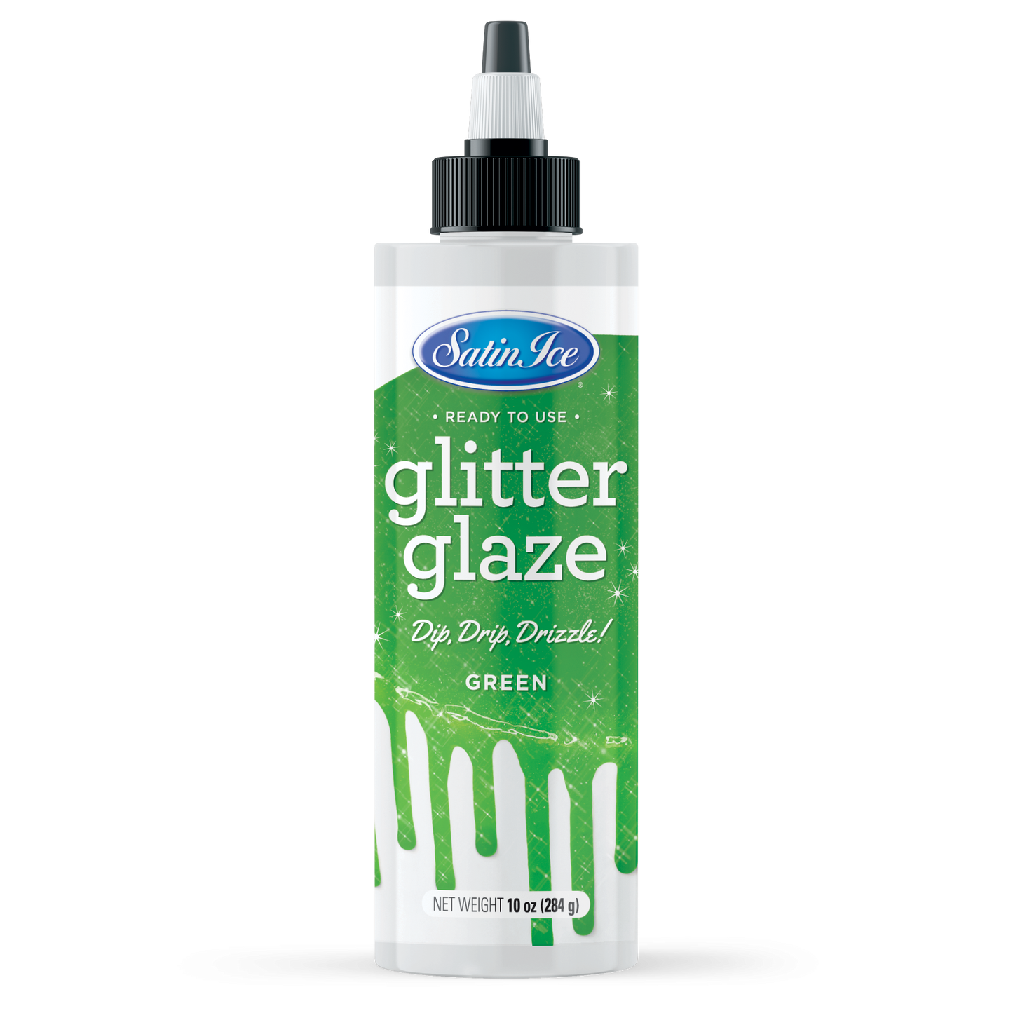 Satin Ice Green Glitter Glaze - 10oz Bottle