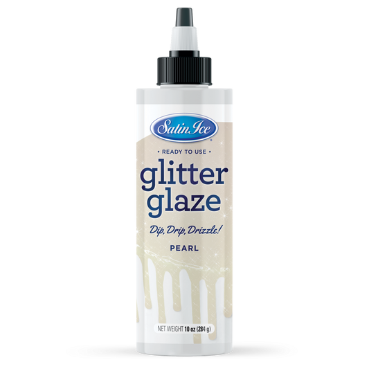 Satin Ice Pearl Glitter Glaze - 10oz Bottle