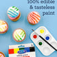 Satin Ice Metallic Edible Paint, 5 Count Kit