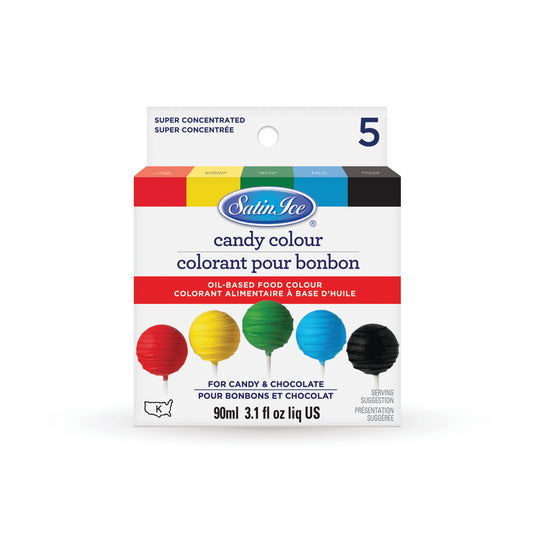 Satin Ice Candy Food Color Gel, 5 Count Kit