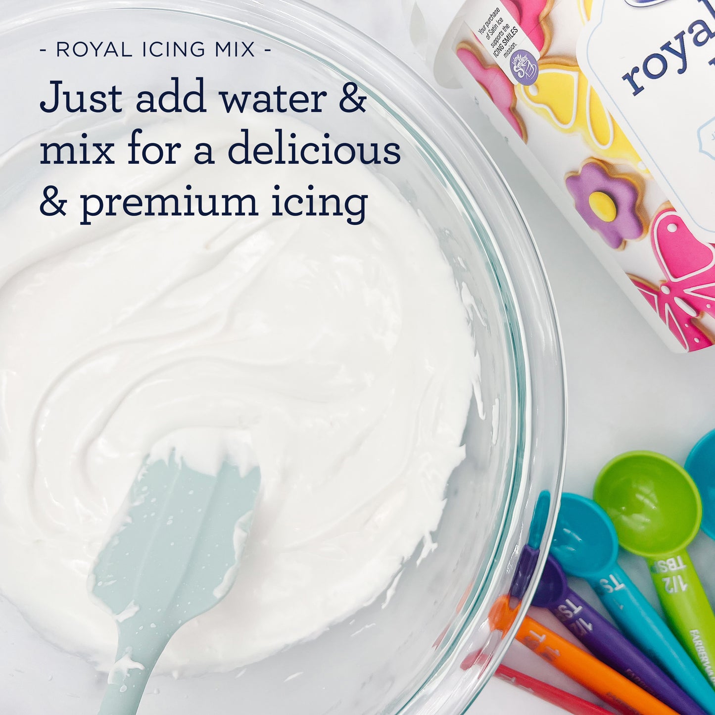 Satin Ice Royal Icing Mix, 14 oz Pail