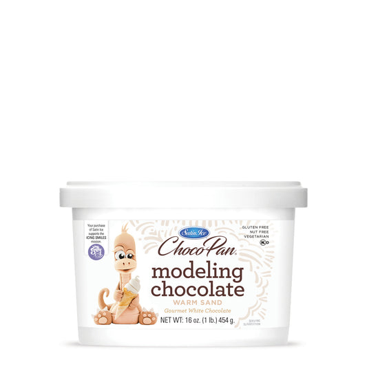 ChocoPan Warm Sand Modeling Chocolate - 1 lb. Pail - Satin Ice
